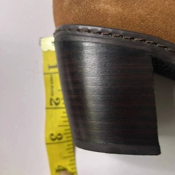 Anne Klein leather pull on boots brown and size 8.5 - Picture 7 of 8